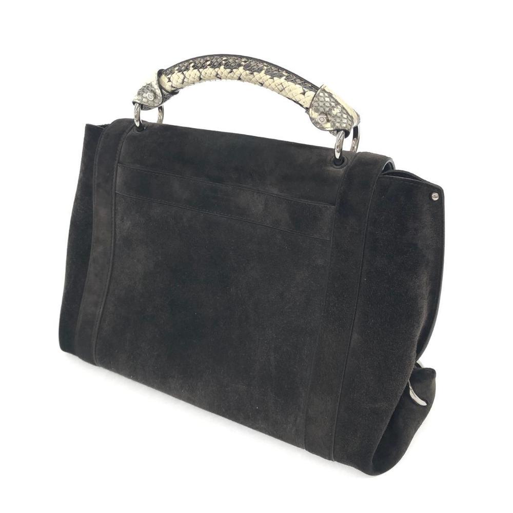 Salvatore Ferragamo Sofia Brown Python Suede Mult… - image 3